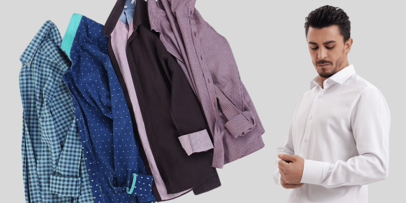 Grey and Purple Mega Sale Office Shirt Fashion Minimalis Elegant Banner